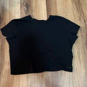 Alphalete crop black tee